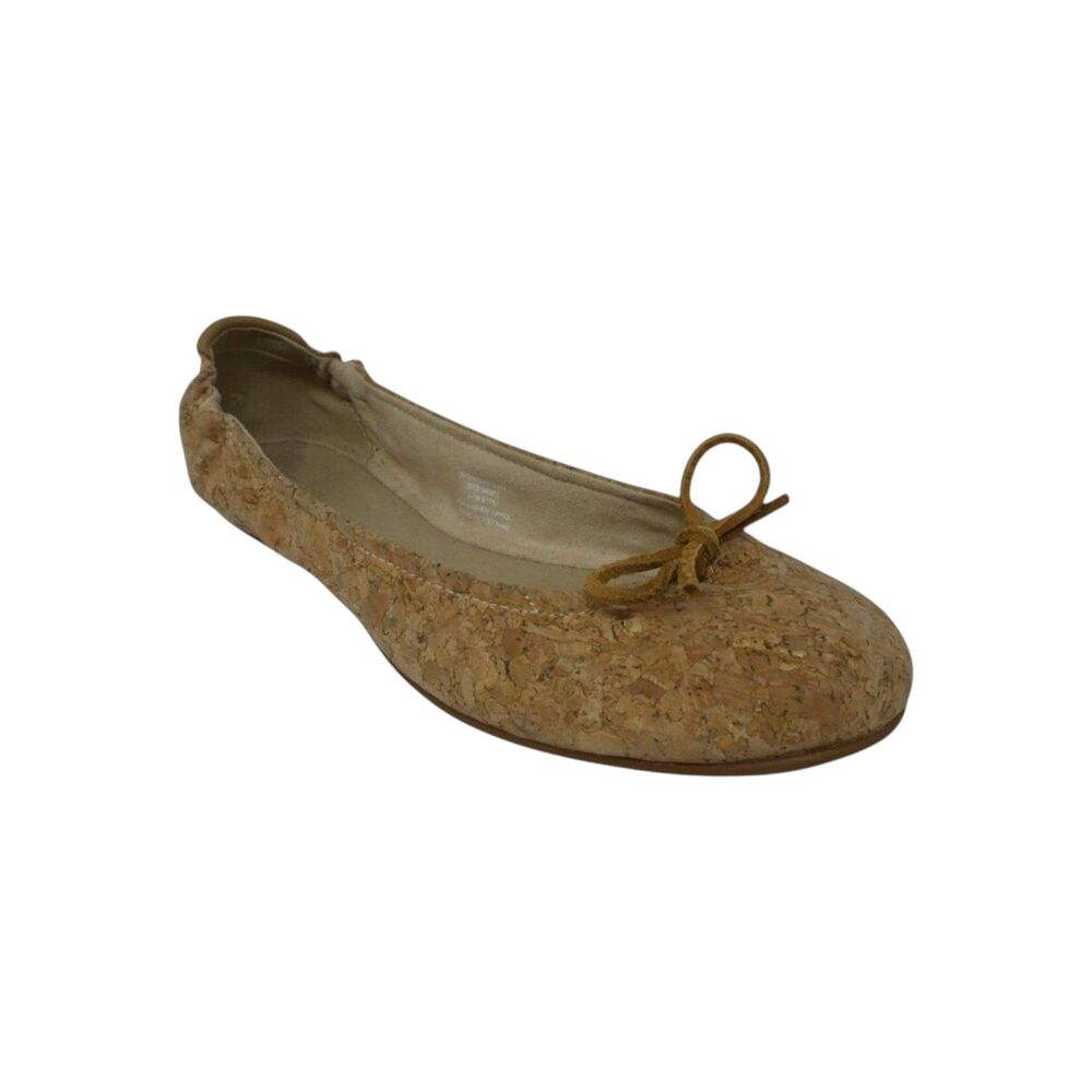 Sperry Brown Cork Leather Ballet Flats Womens 9.5